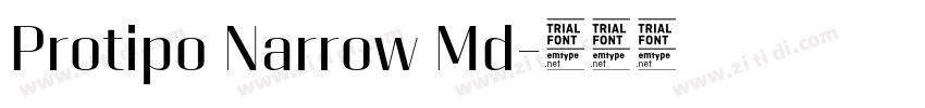 Protipo Narrow Md字体转换